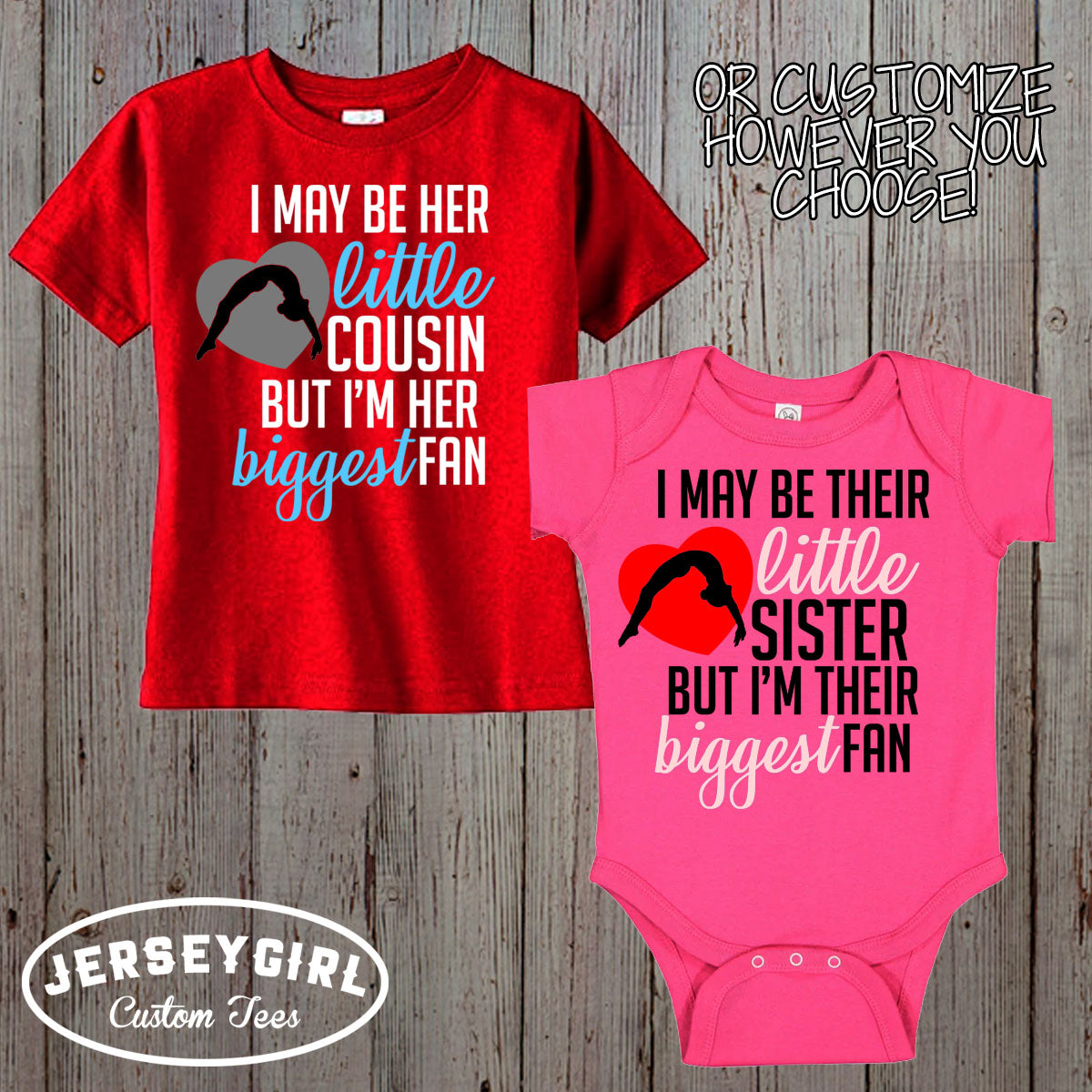 I May Be Her Little Brother But I'm Her Biggest Fan gymnastics shirt
