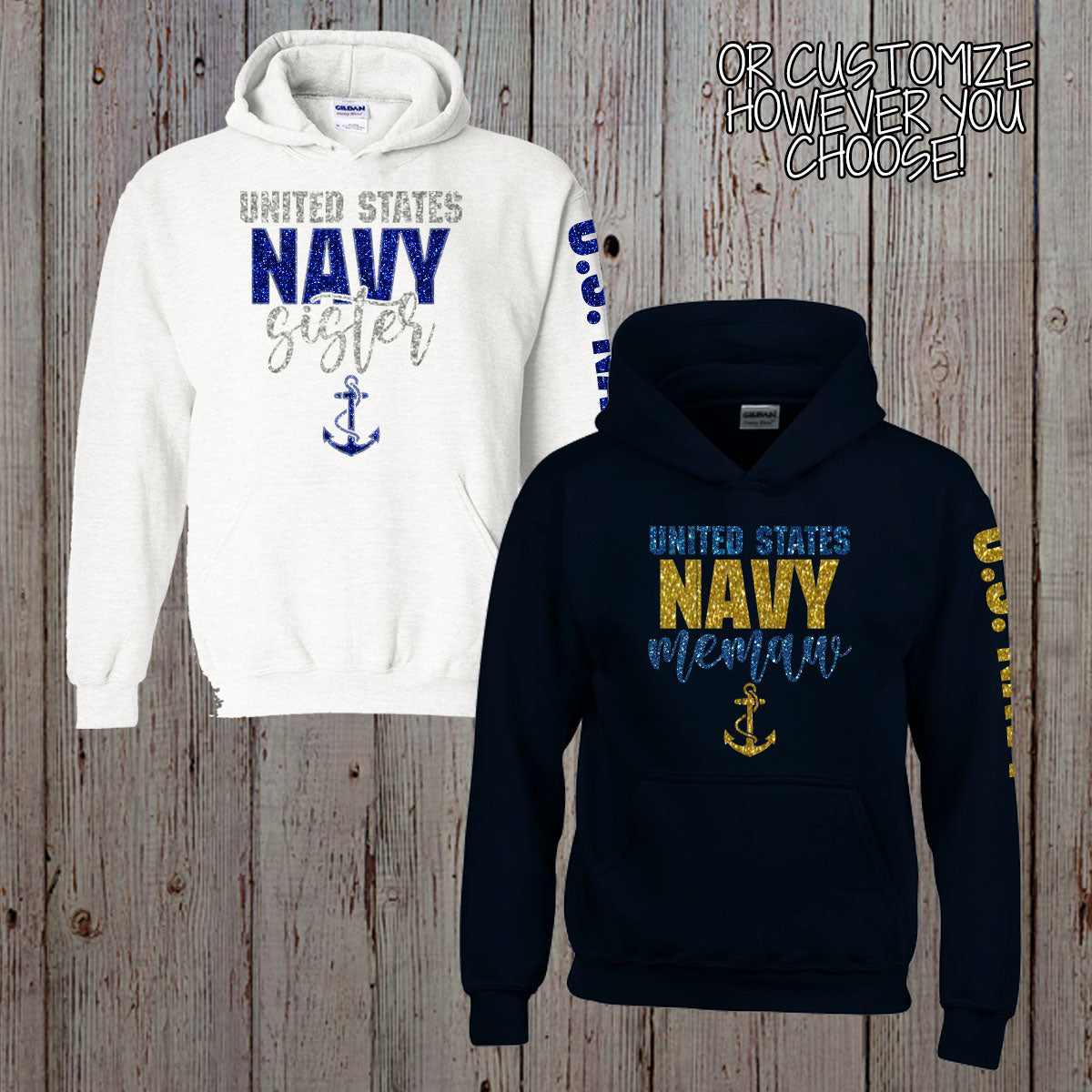 Navy mama sweatshirt