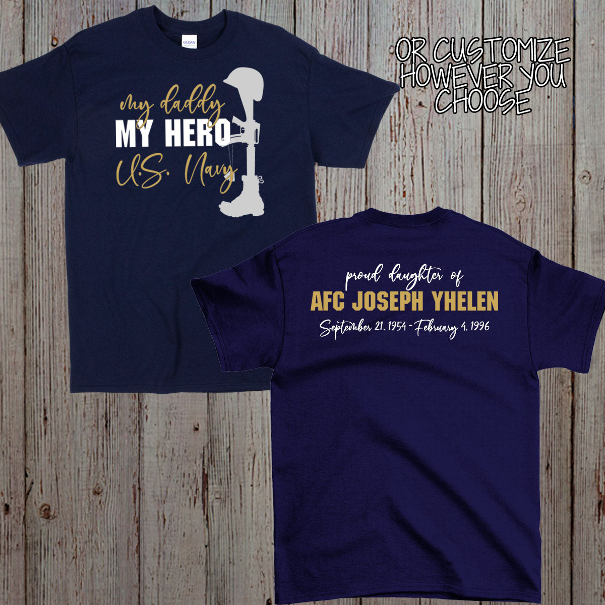 All Gave Some Some Gave All personalized Gold Star shirt