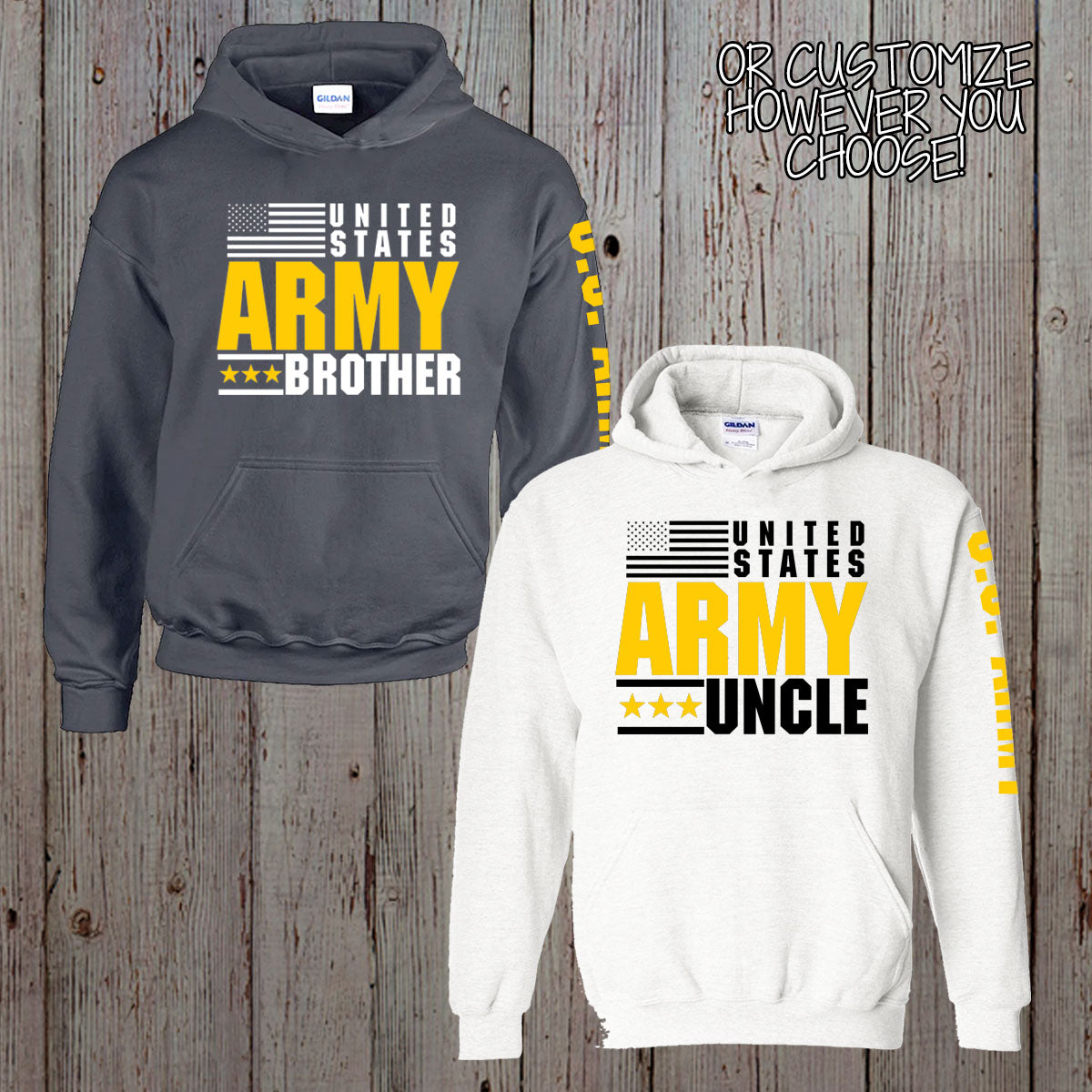 custom Army dad hoodie