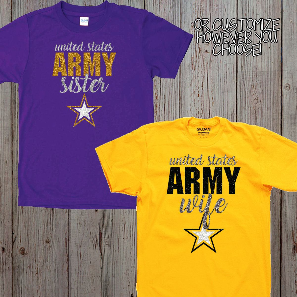 custom Army girlfriend shirt