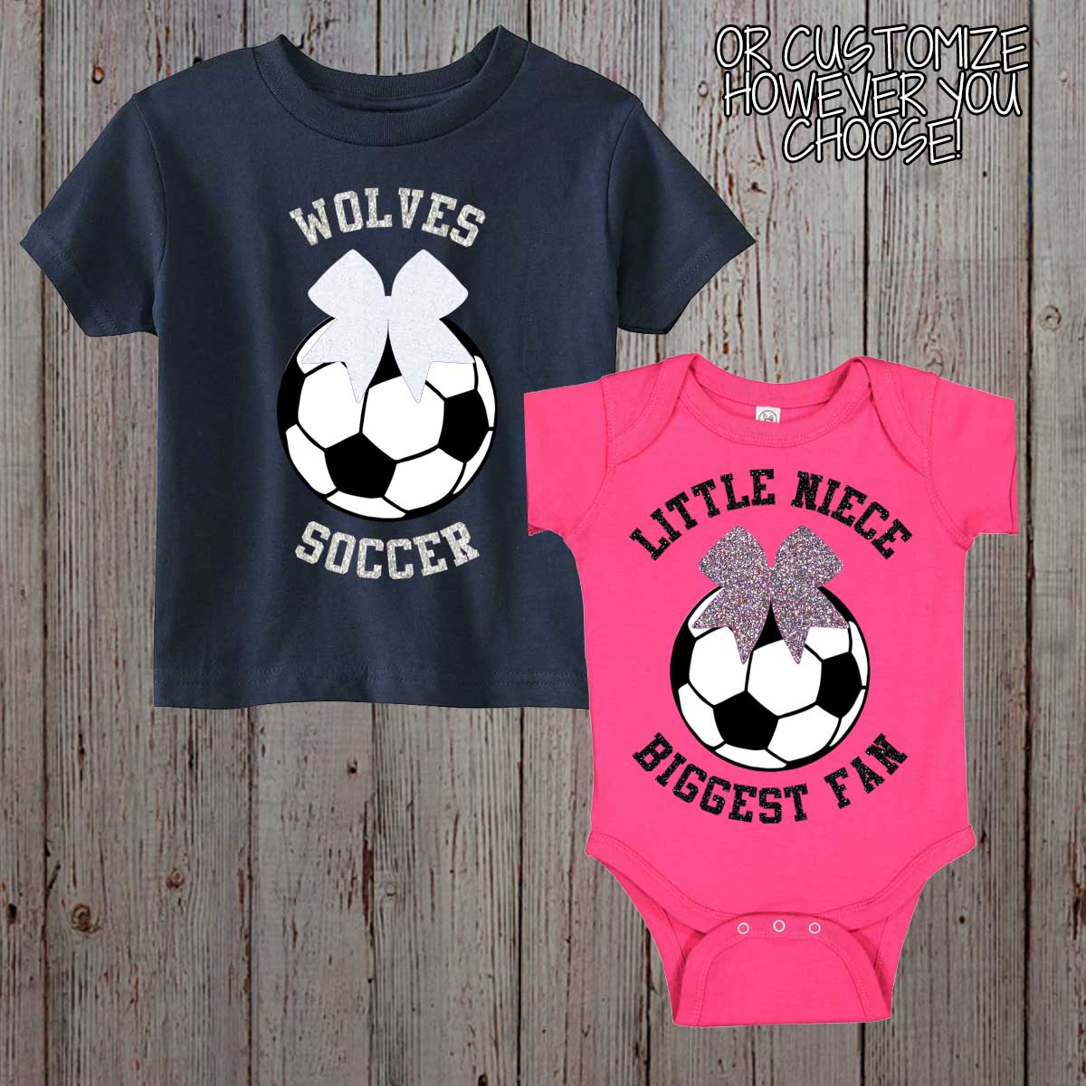 Aunt's Biggest Fan soccer baby bodysuit / toddler shirt