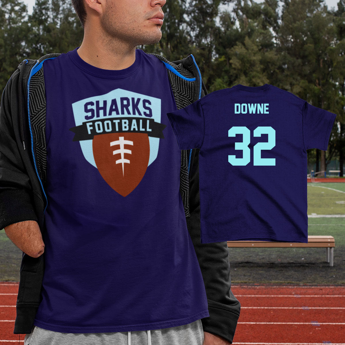 Custom Football Team Shirt With Name Number Jersey Girl Custom Tees custom-football-team-shirt-with-name-number-jersey-girl-custom-tees