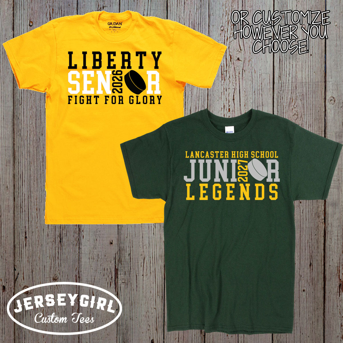 custom hockey senior shirt