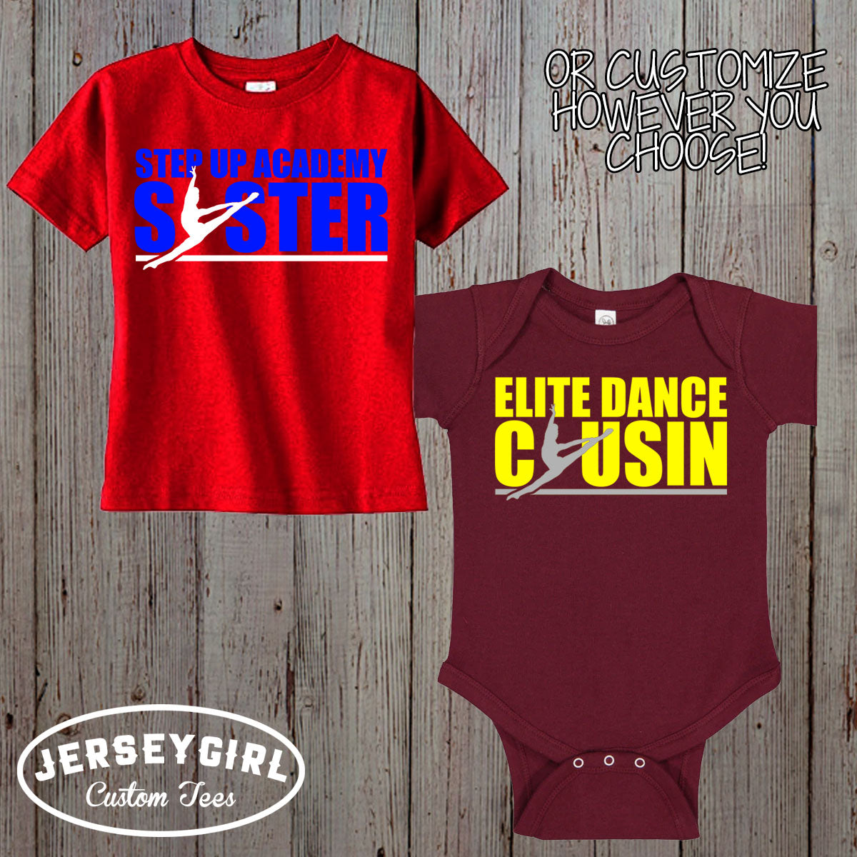 custom dance brother bodysuit / toddler shirt