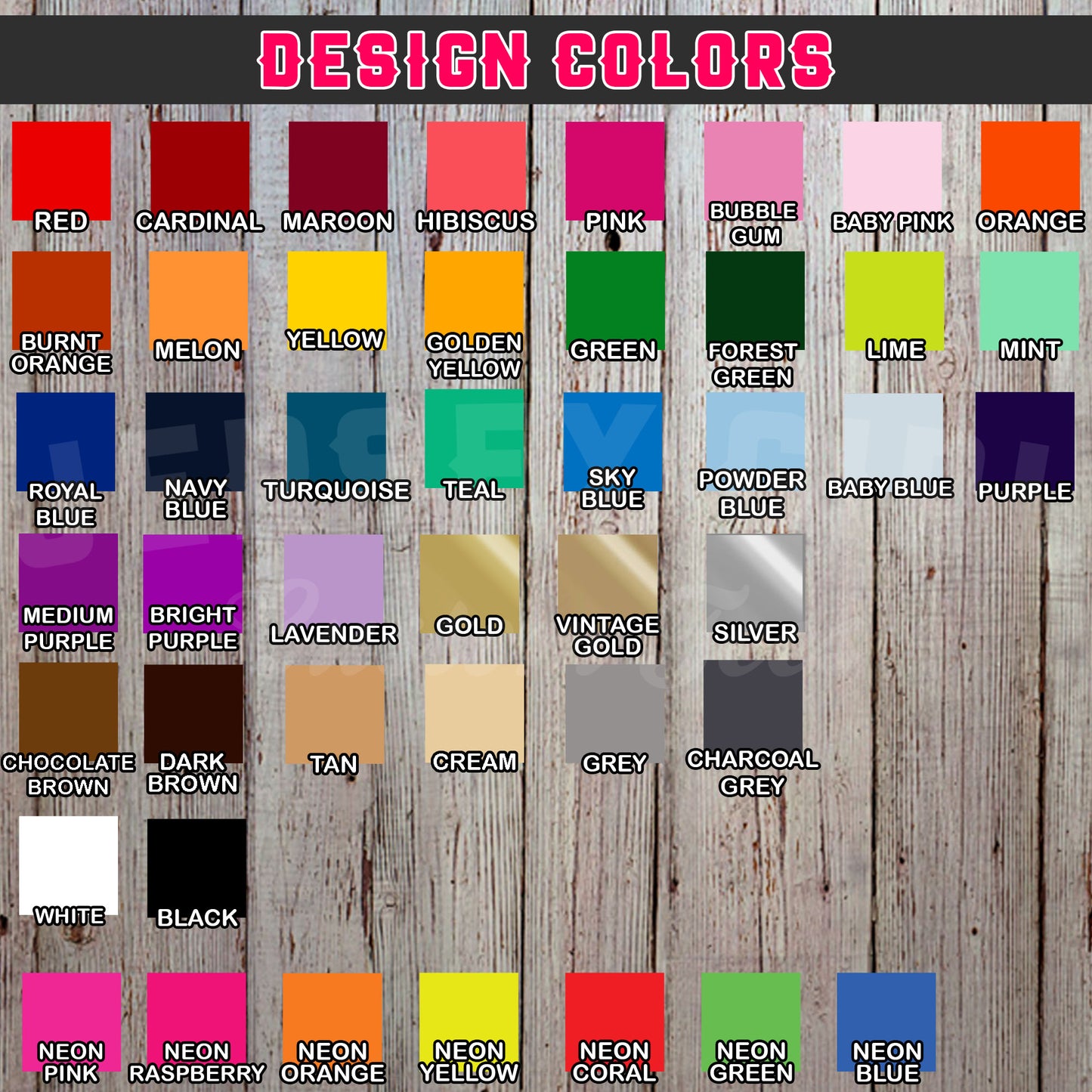 design colors chart
