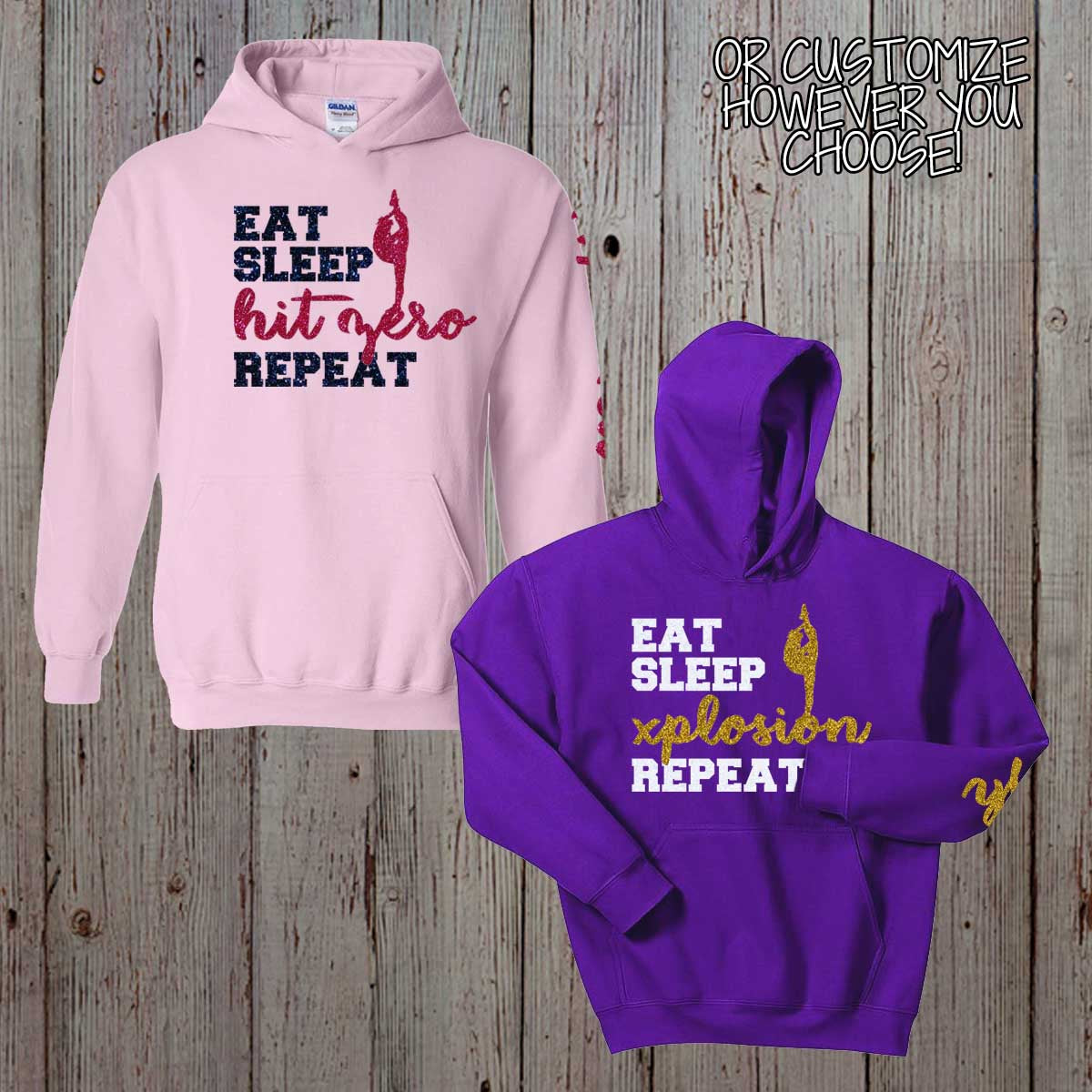 Eat Sleep Cheer Repeat hoodie