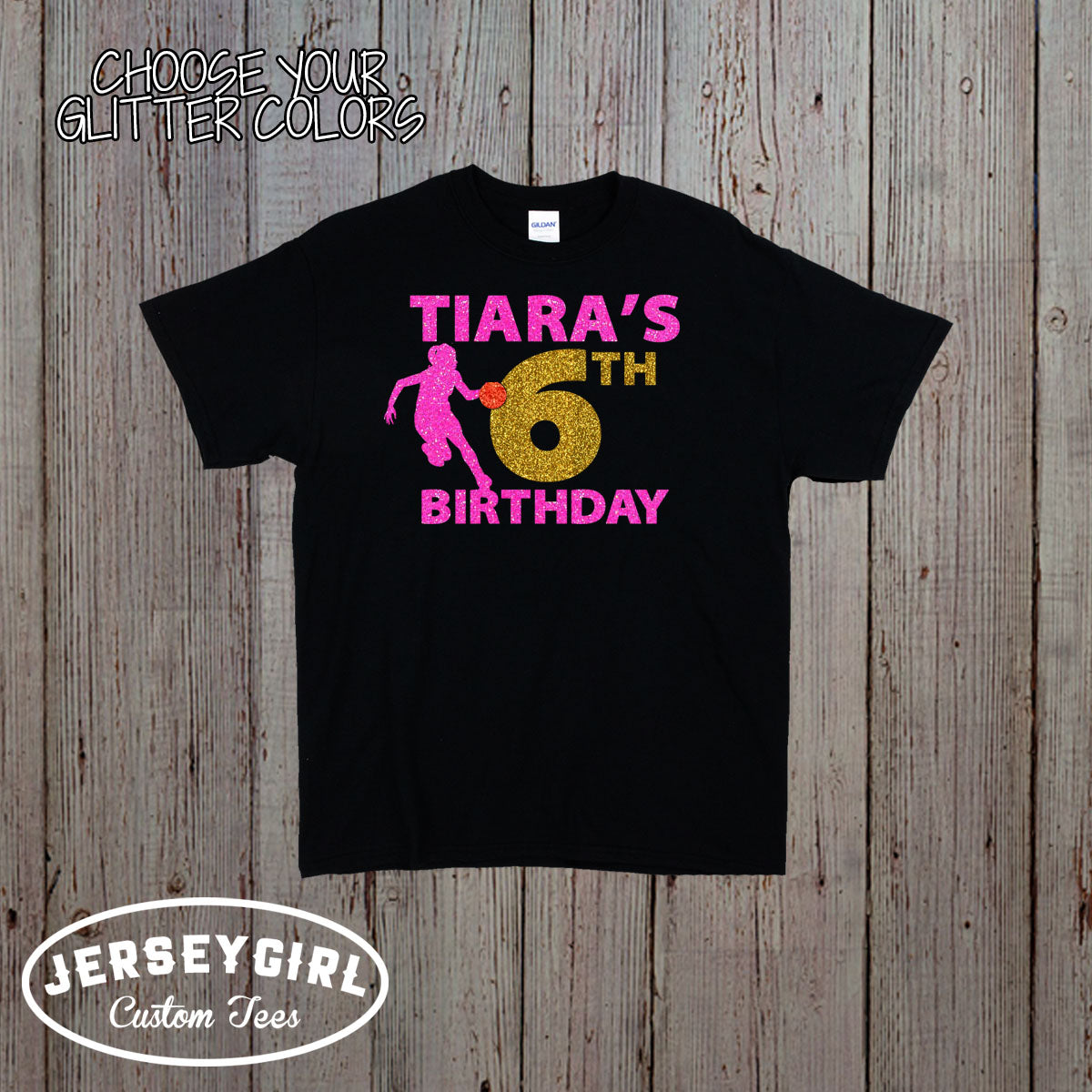 custom basketball birthday shirt