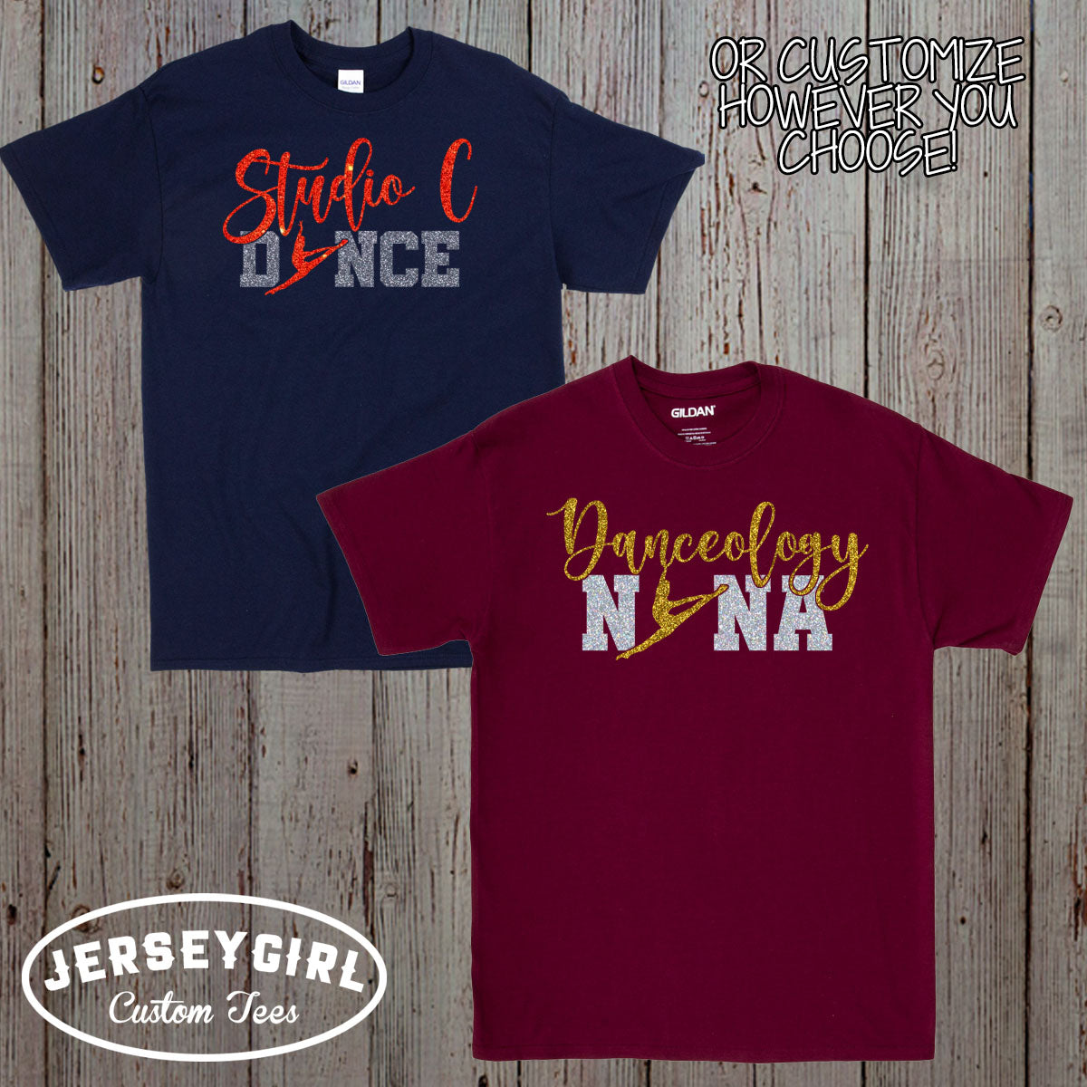 glitter dance mom shirt
