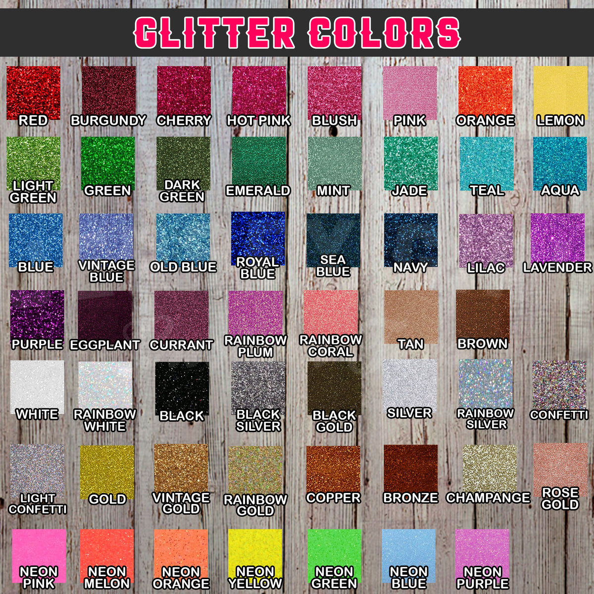glitter design colors