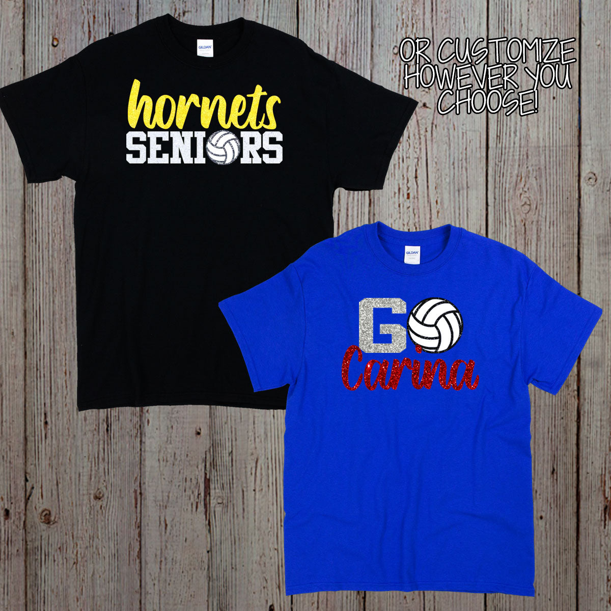 custom Go Team volleyball shirt