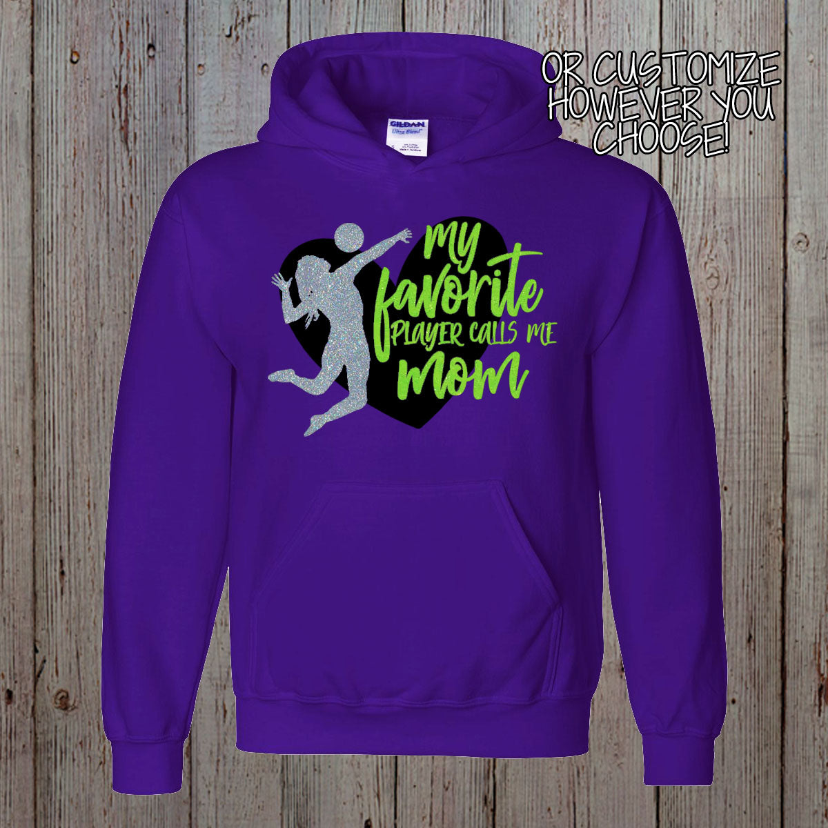 My Heart is on That Court volleyball hoodie