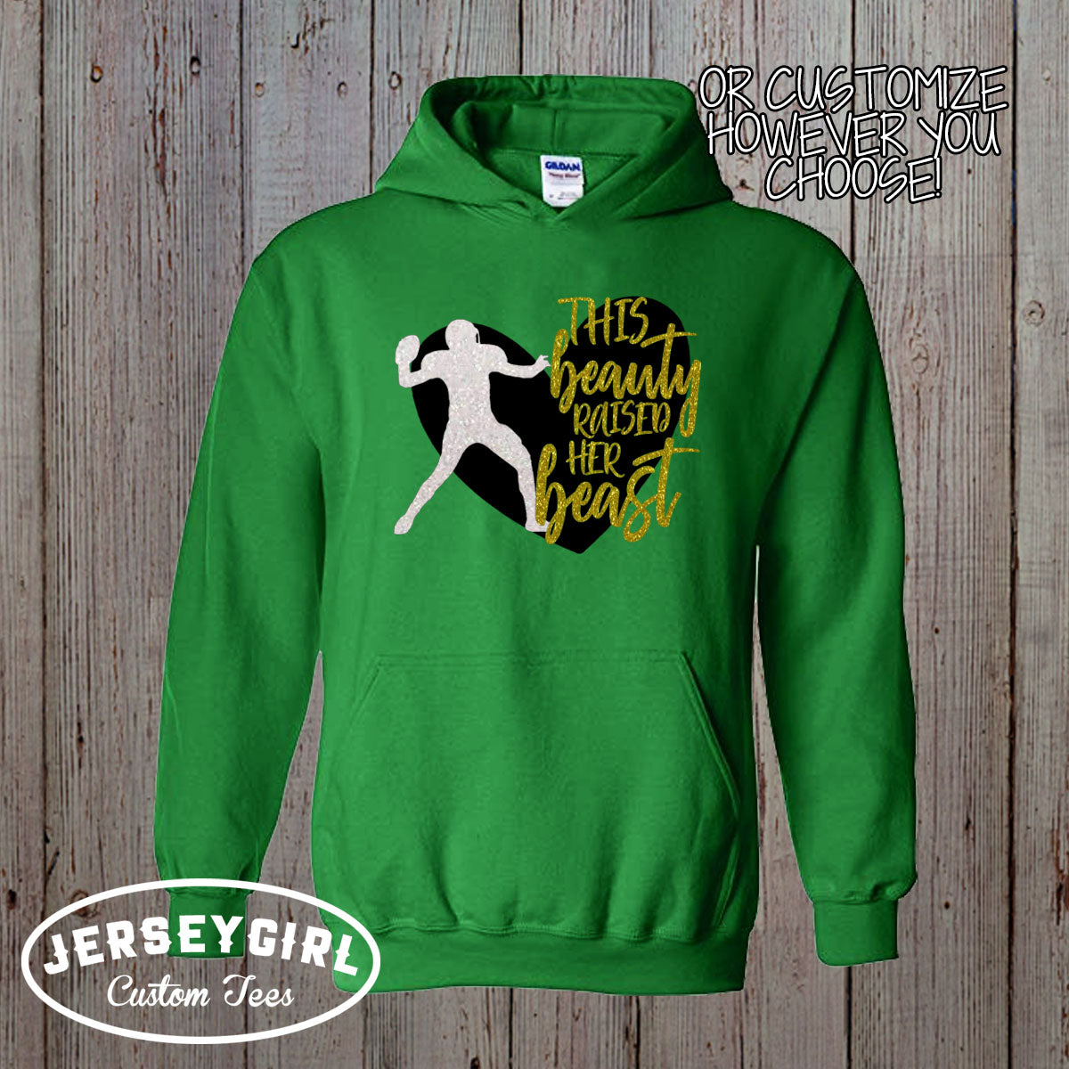 My Heart is on That Field football hoodie