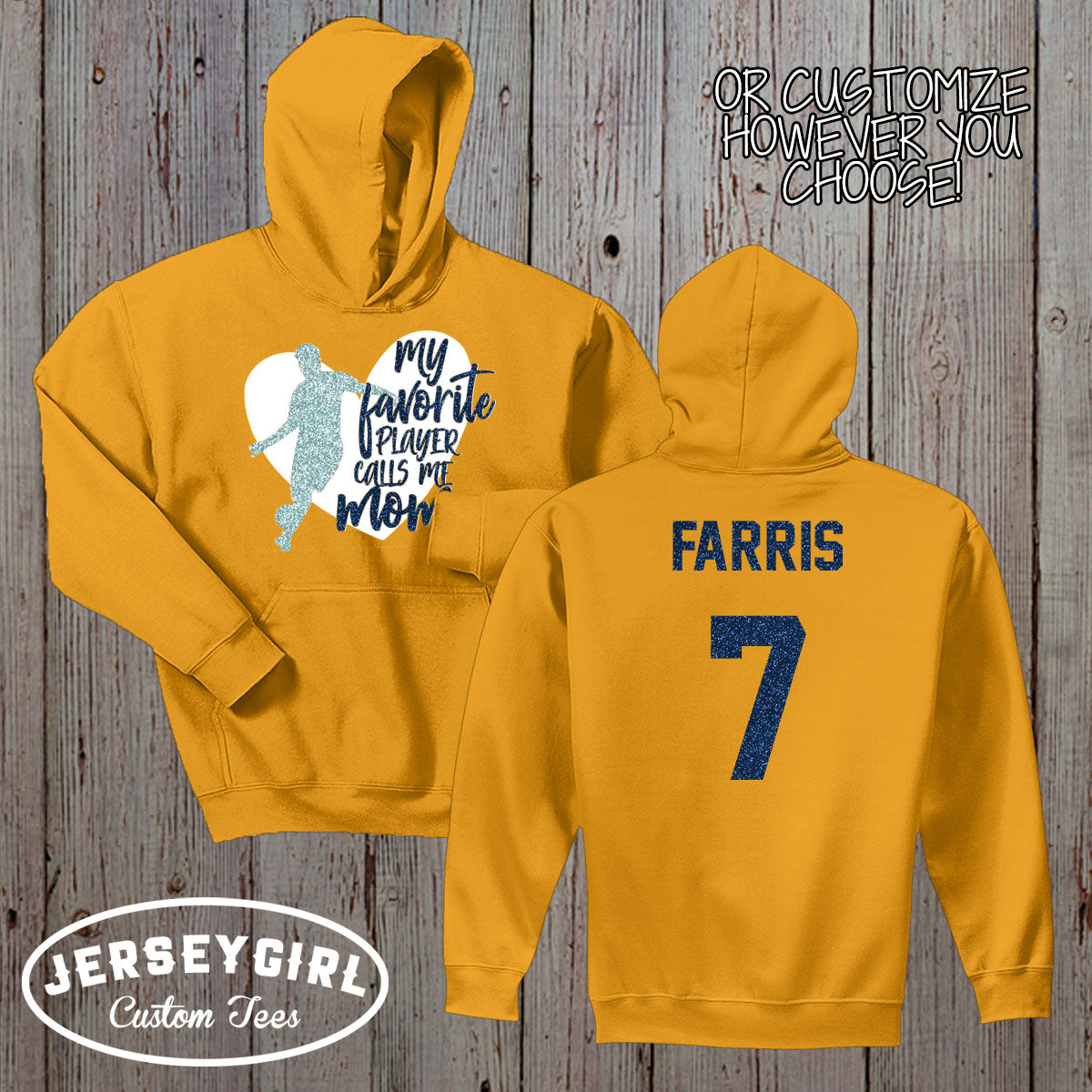 My Heart is on That Field soccer hoodie