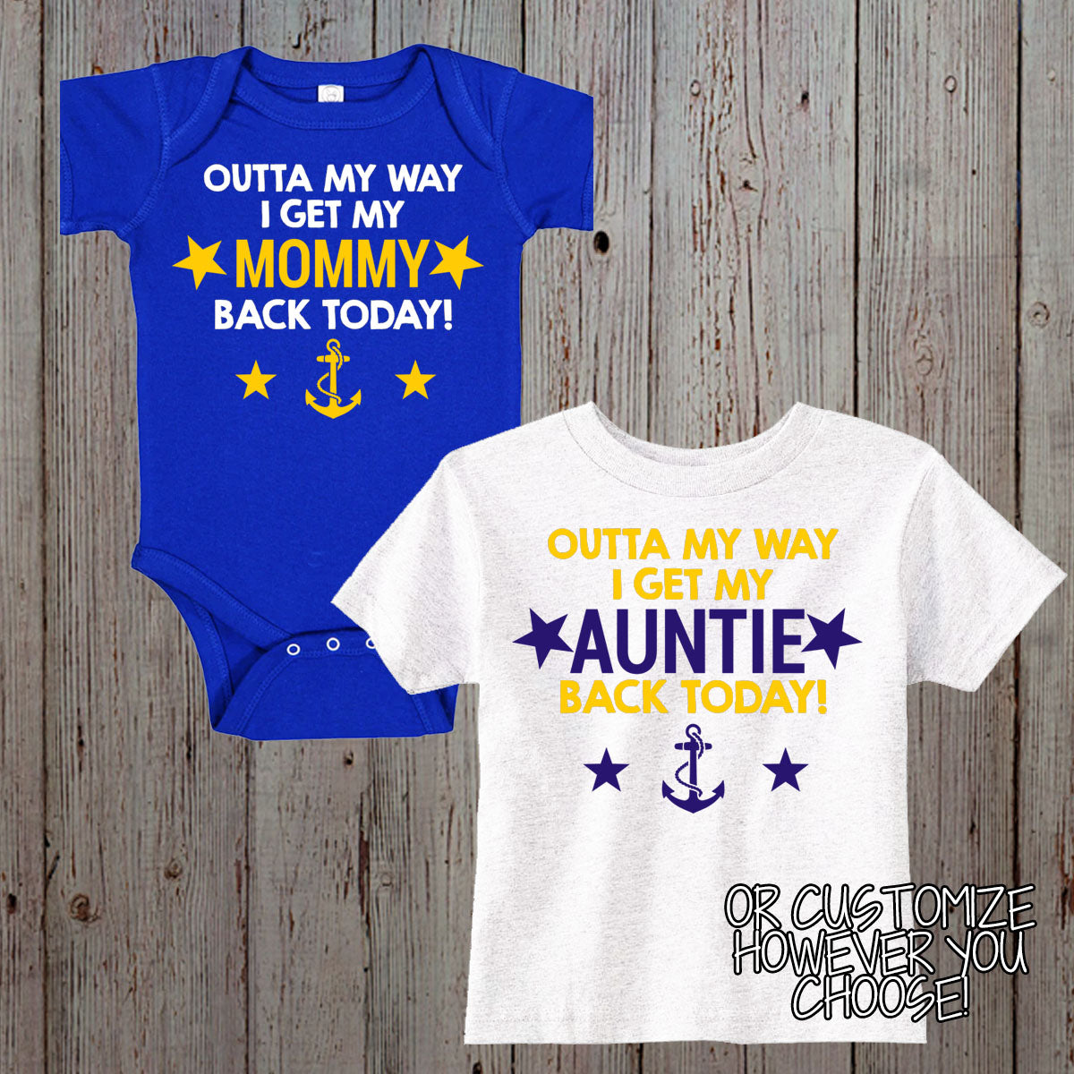 Outta My Way I Get My Daddy Back Today Navy bodysuit