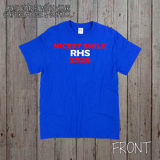 personalized senior superlative shirt