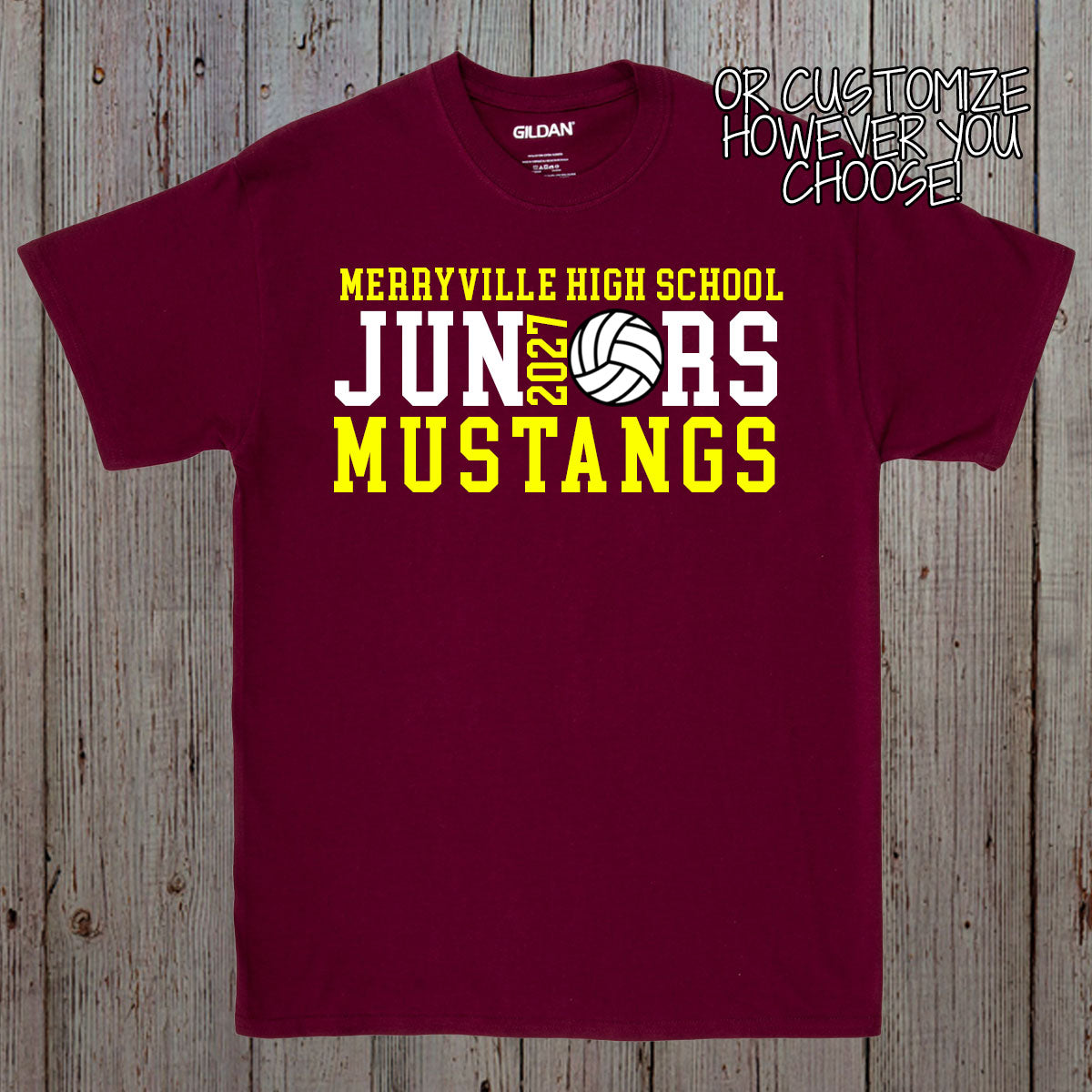 custom volleyball senior shirt