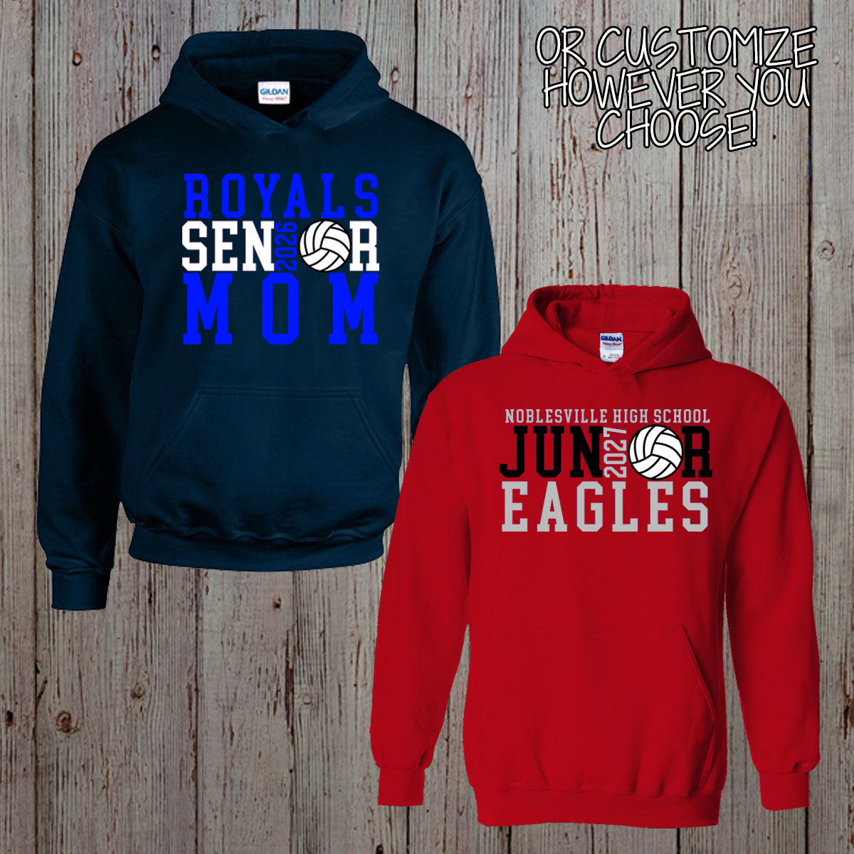 custom senior volleyball sweatshirt