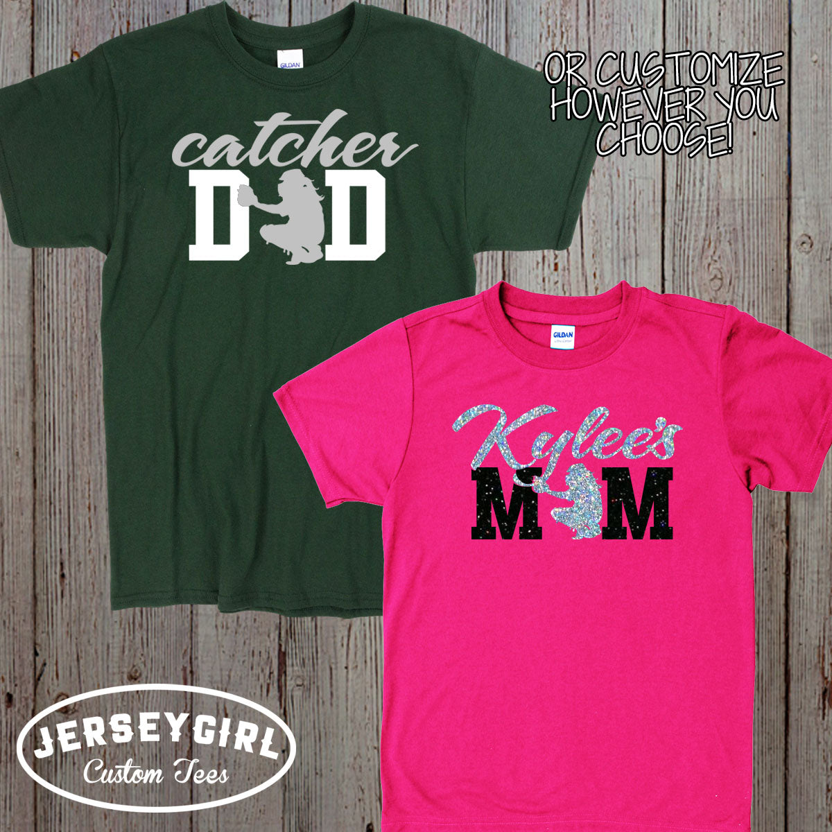 custom softball catcher mom shirt