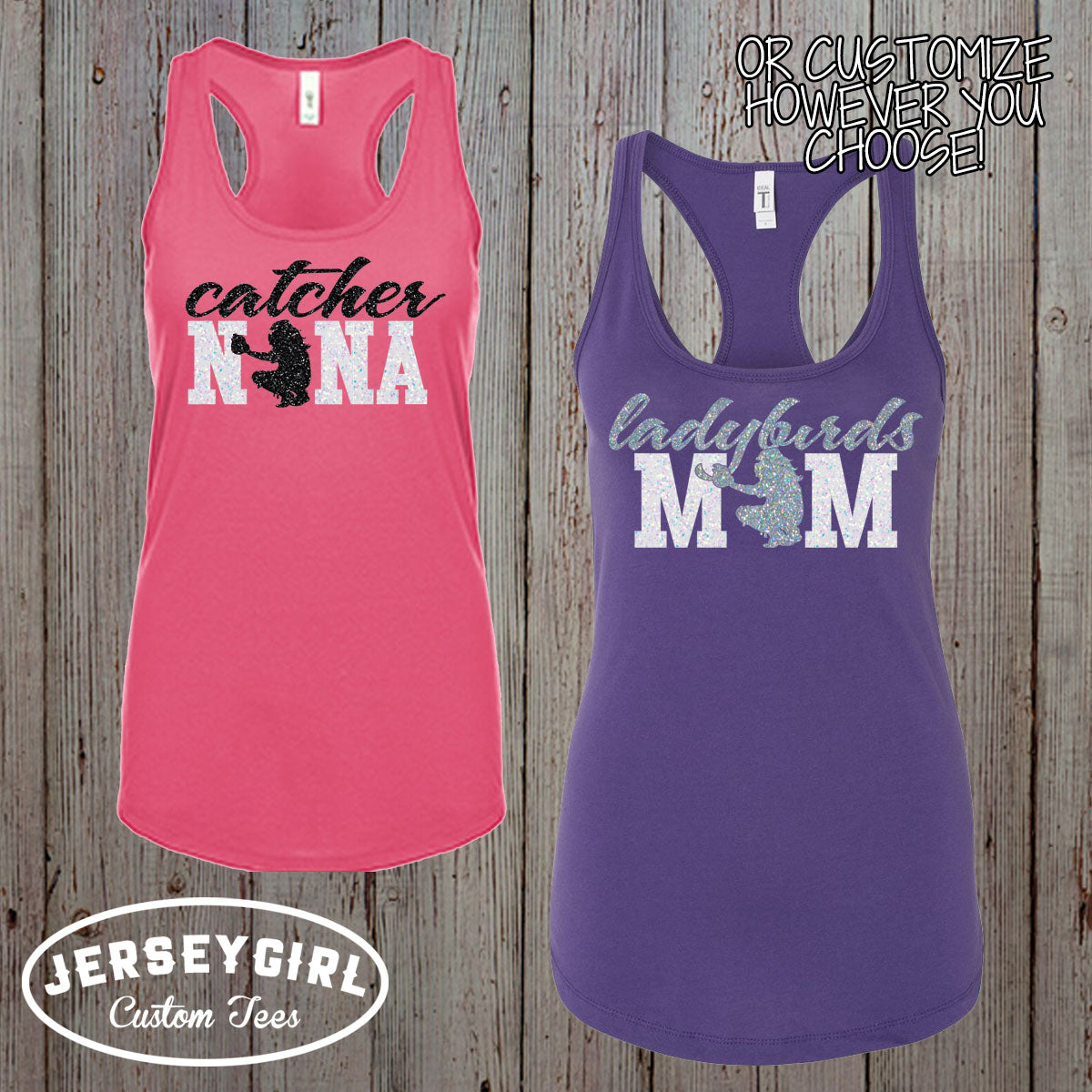 softball catcher mom tank top