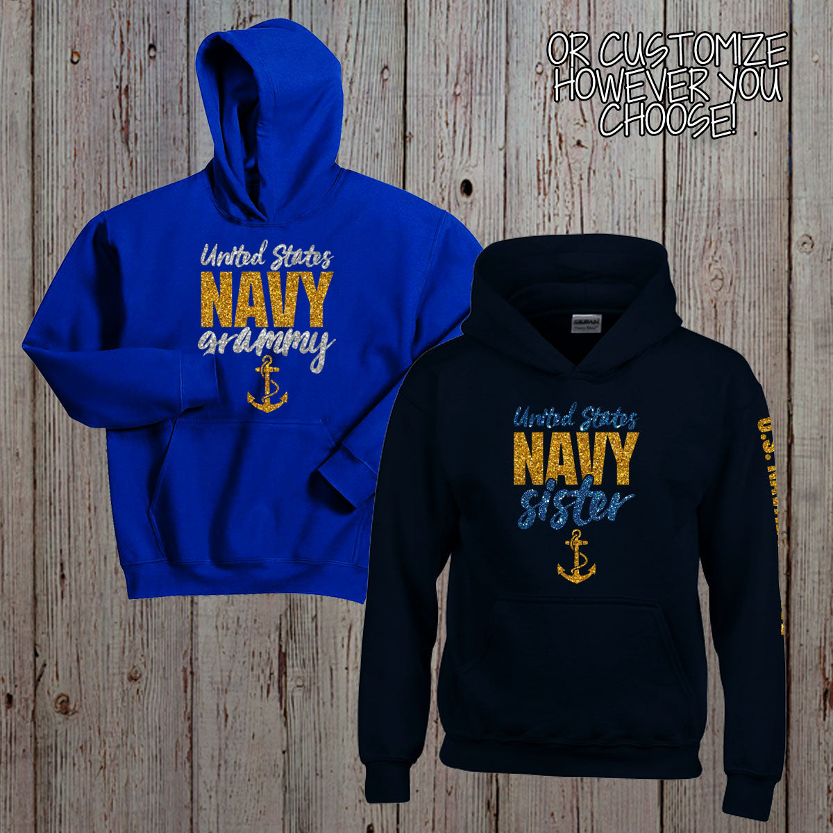 personalized Navy mom sweatshirt