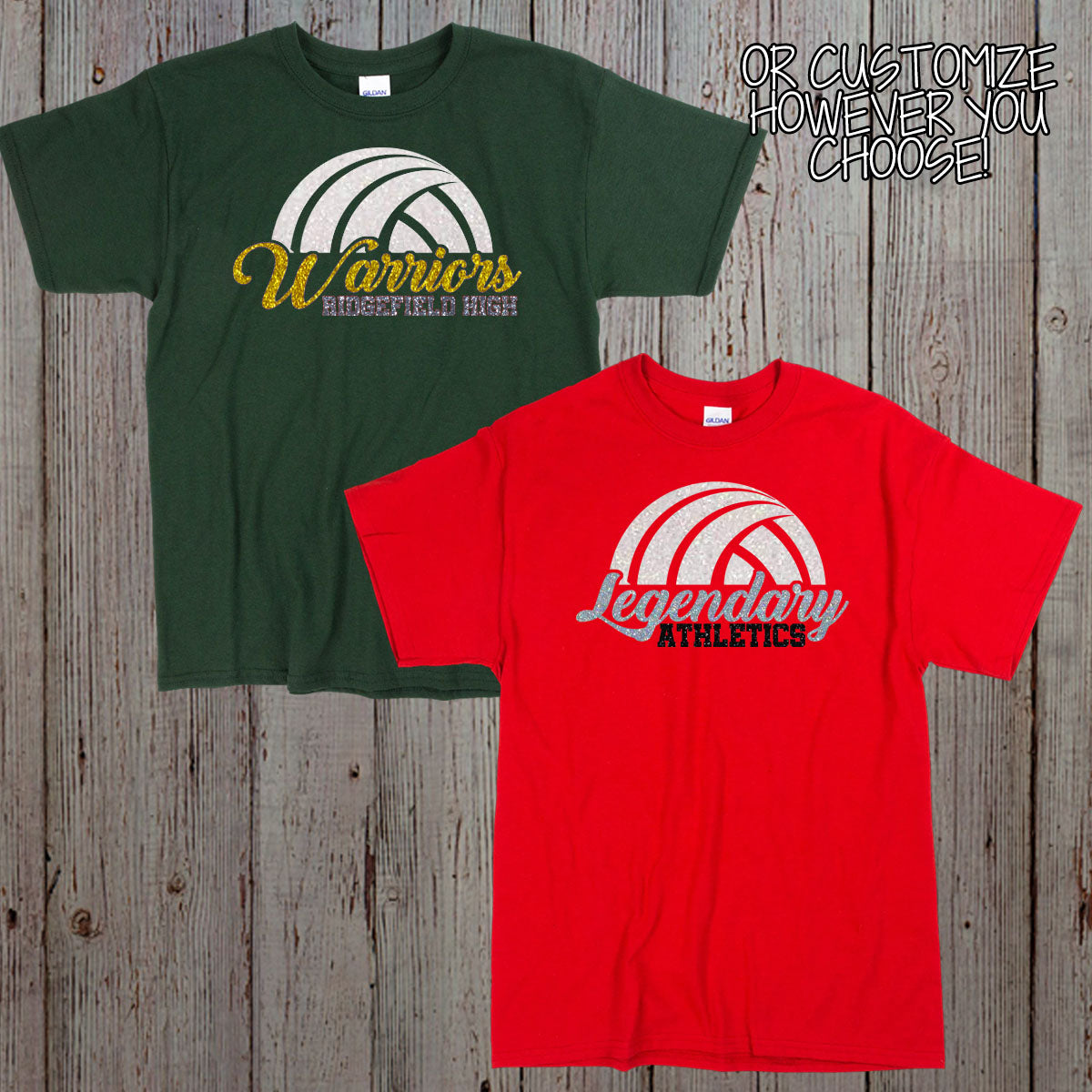custom girls' volleyball shirt