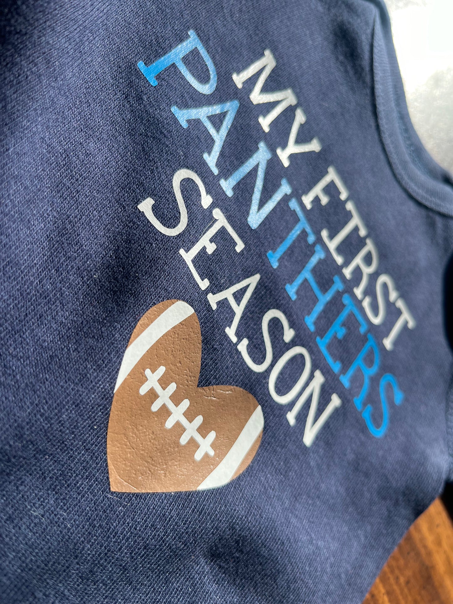 My First Football Season baby bodysuit 
