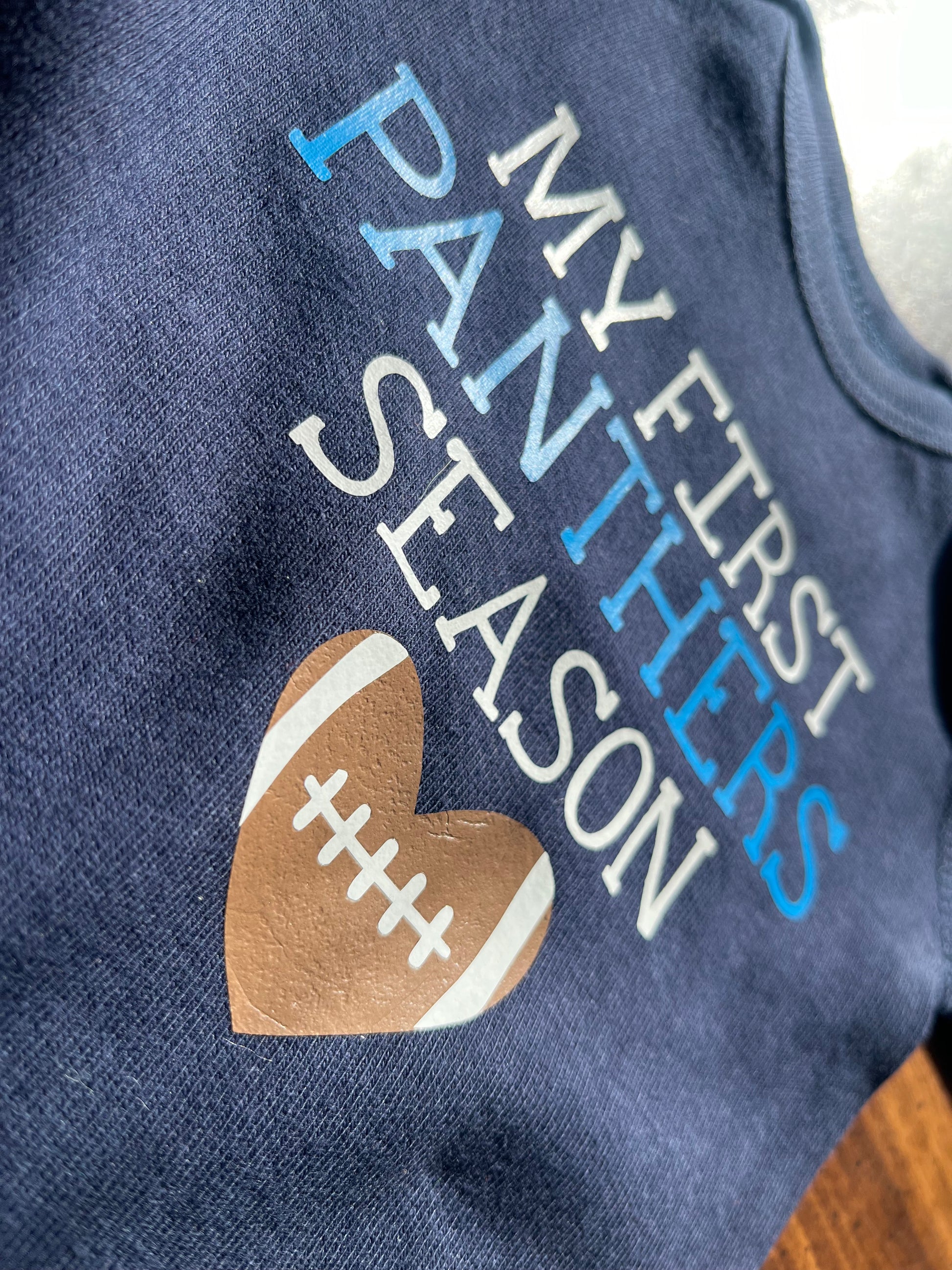 My First Football Season baby bodysuit 