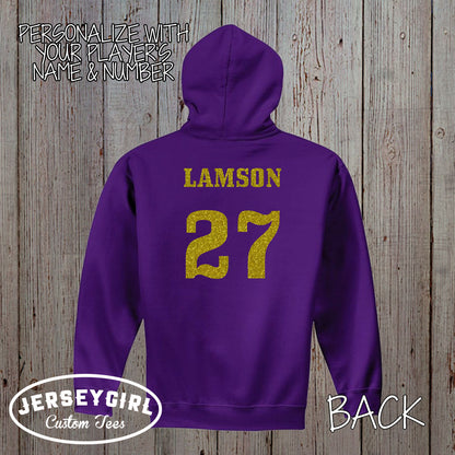 I Know I Play Like a Girl Try to Keep Up field hockey hoodie