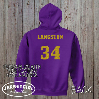 I Know I Play Like a Girl Try to Keep Up football hoodie