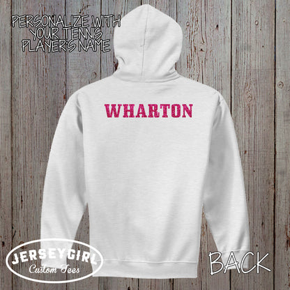 I Know I Play Like a Girl Try to Keep Up tennis hoodie