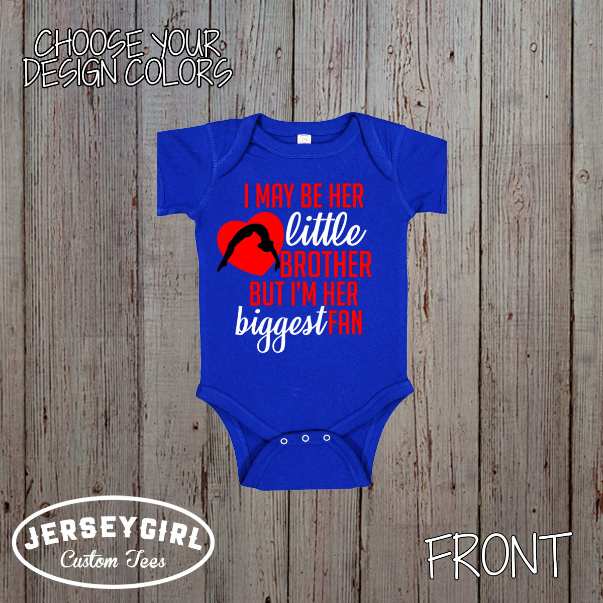 I May Be Her Little Brother But I'm Her Biggest Fan gymnastics shirt