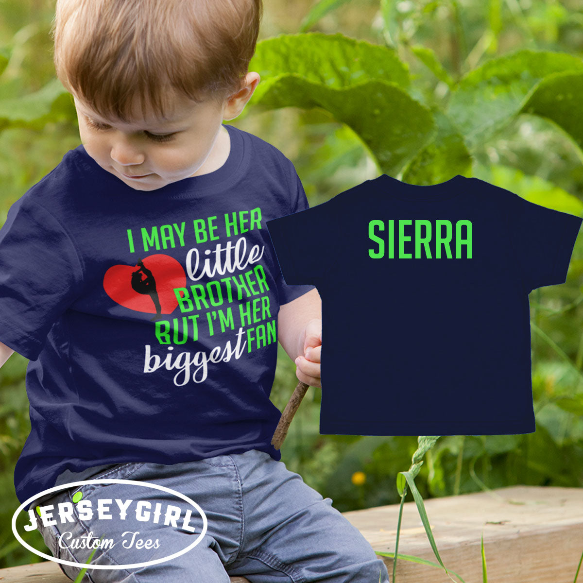 I May Be Her Little Brother But I'm Her Biggest Fan Cheer Shirt