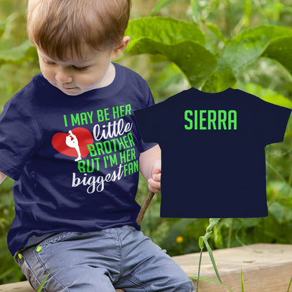 I May Be Her Little Brother But I'm Her Biggest Fan Cheer Shirt