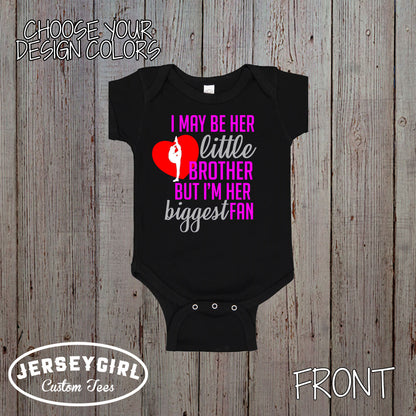 I May Be Her Little Brother But I'm Her Biggest Fan Cheer Shirt