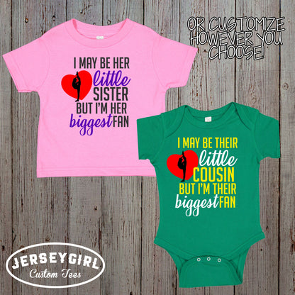 I May Be Her Little Brother But I'm Her Biggest Fan Cheer Shirt