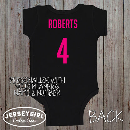 I May Be Her Little Sister But I'm Her Biggest Fan softball shirt