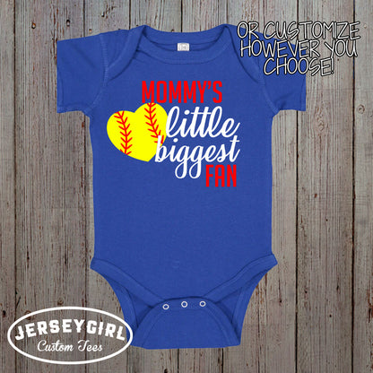 I May Be Her Little Sister But I'm Her Biggest Fan softball shirt