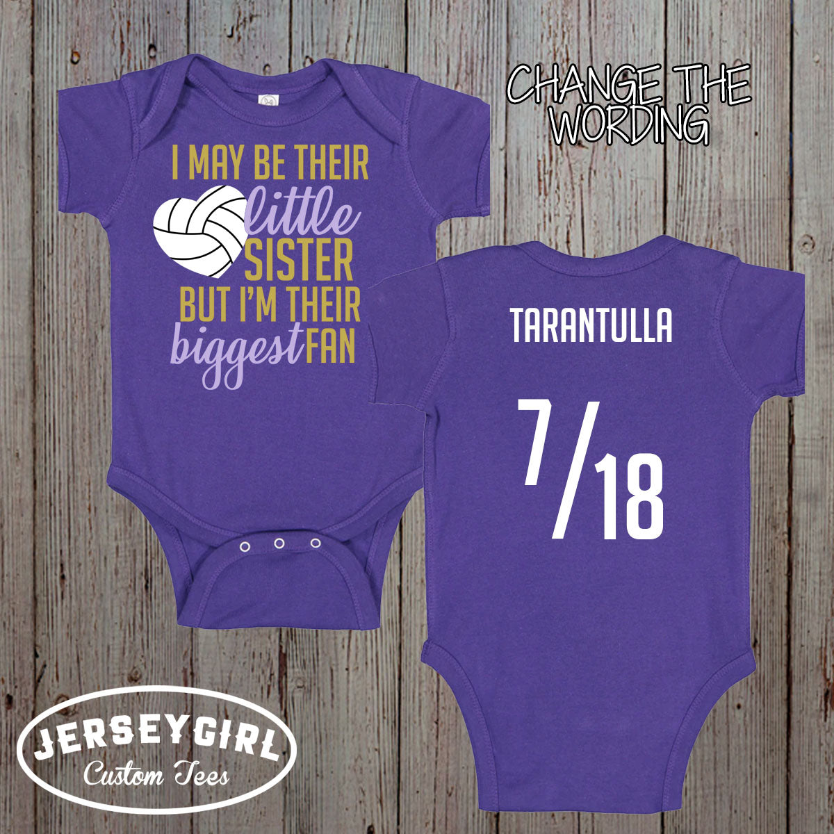 I May Be Her Little Sister But I'm Her Biggest Fan volleyball shirt