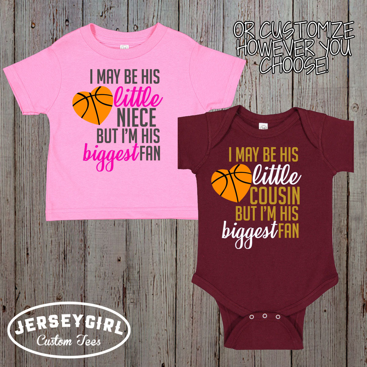 I May Be His Little Sister But I'm His Biggest Fan Basketball Bodysuit / Shirt