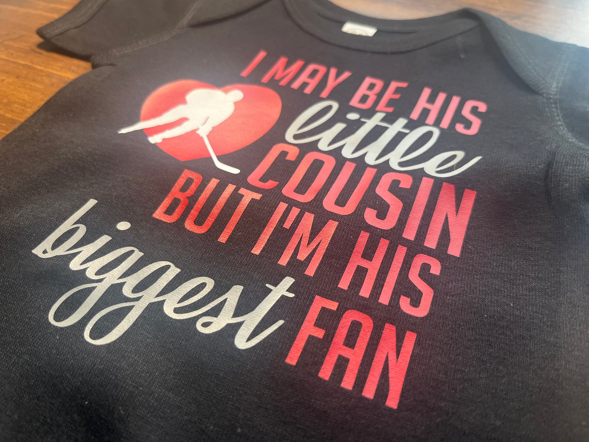 I may be his little sister but I’m his biggest fan hockey shirt