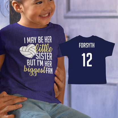 I May Be Her Little Sister But I'm Her Biggest Fan volleyball shirt