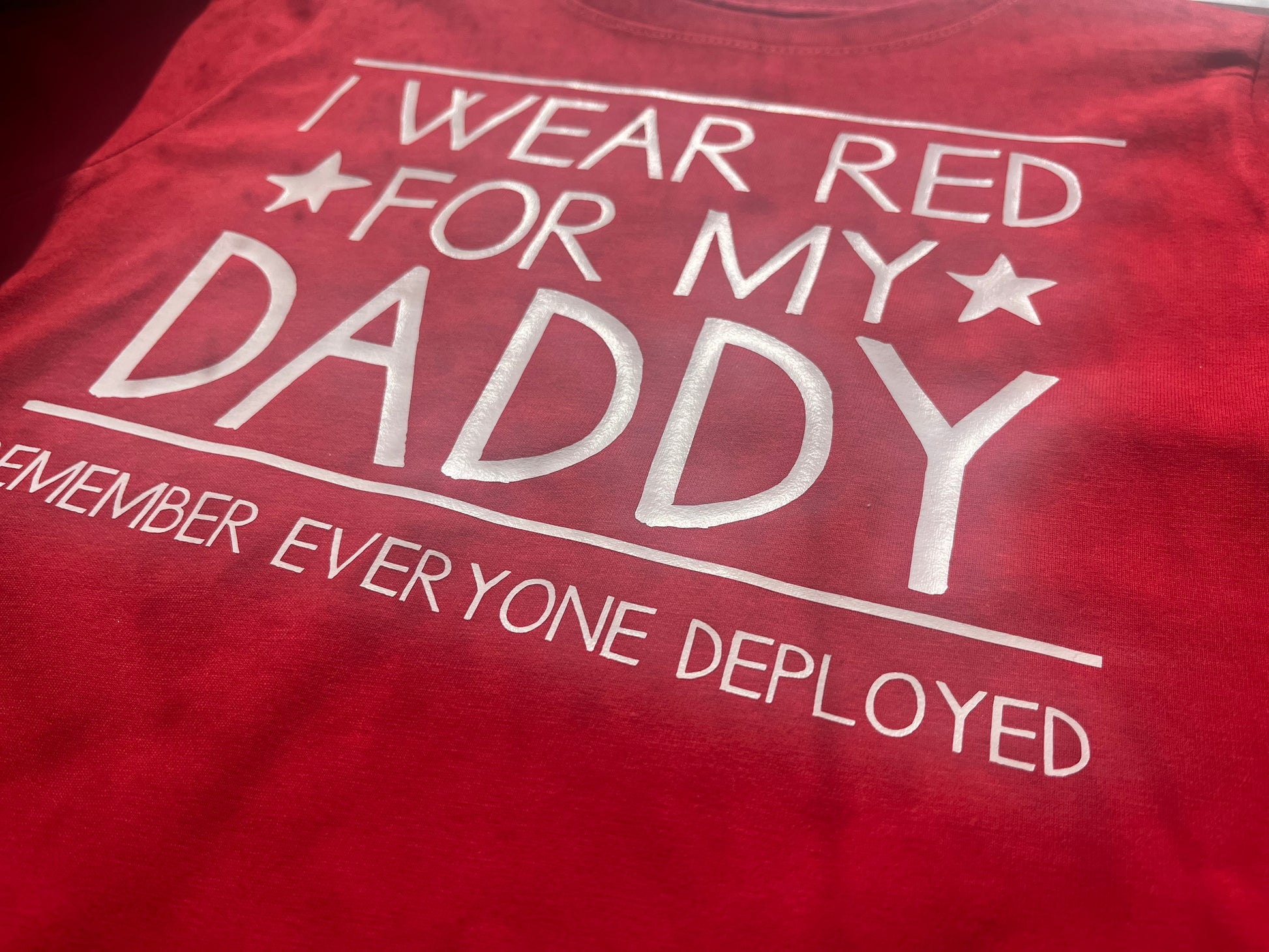 I Wear Red for My Daddy RED Friday baby toddler shirt