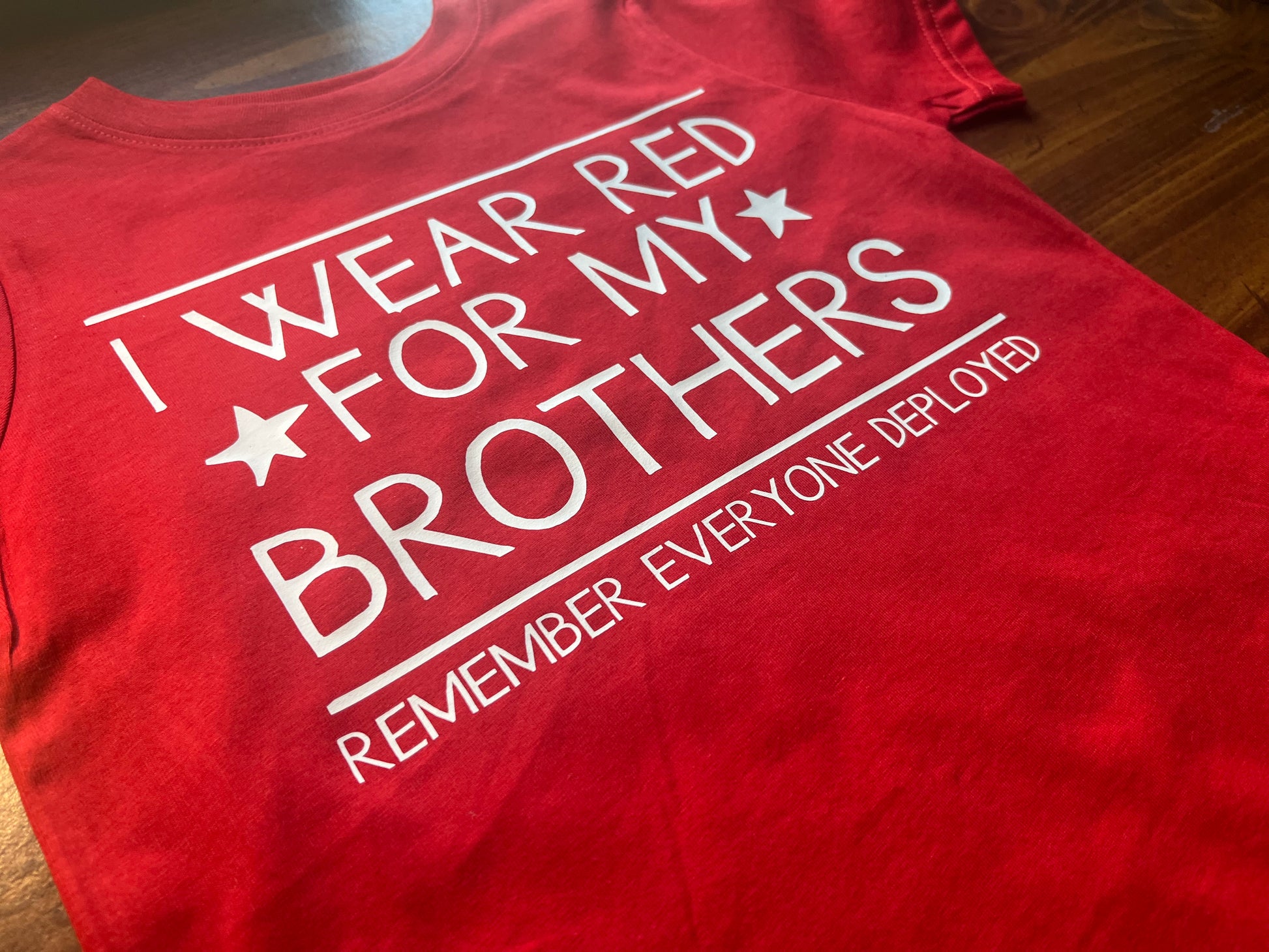 I Wear Red for My Daddy RED Friday baby toddler shirt