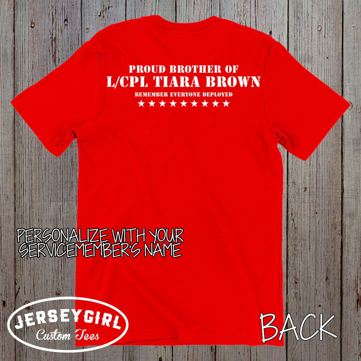 Custom I Wear Red for My Son RED Friday Shirt