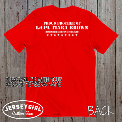 Custom I Wear Red for My Son RED Friday Shirt