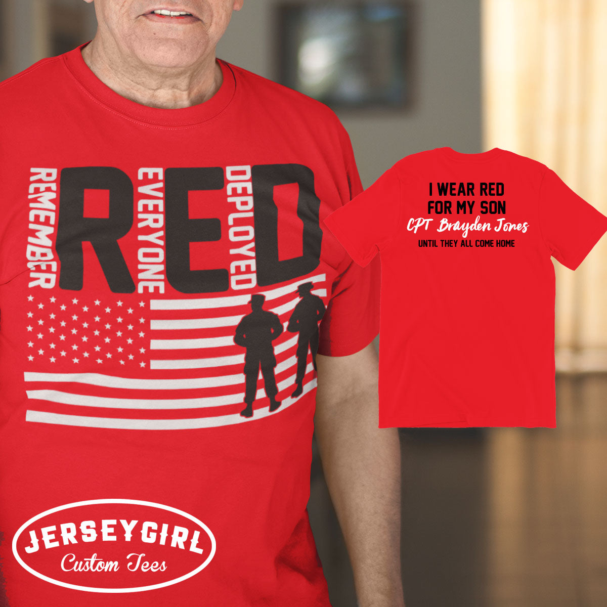 personalized Remember Everyone Deployed RED Friday shirt