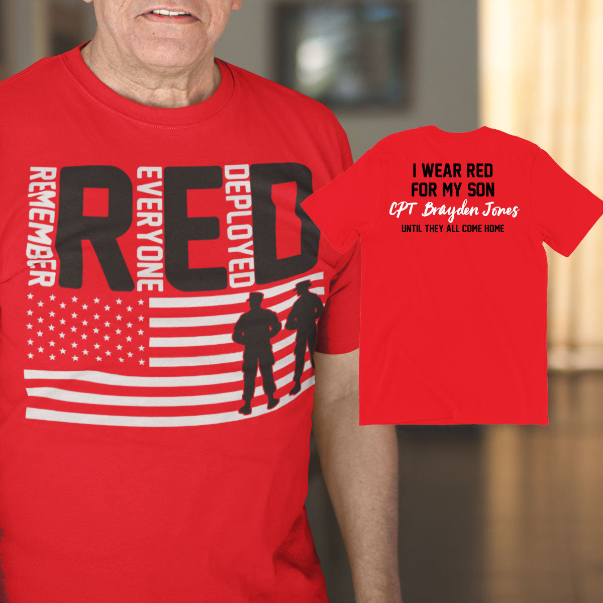 personalized Remember Everyone Deployed RED Friday shirt