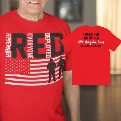 personalized Remember Everyone Deployed RED Friday shirt