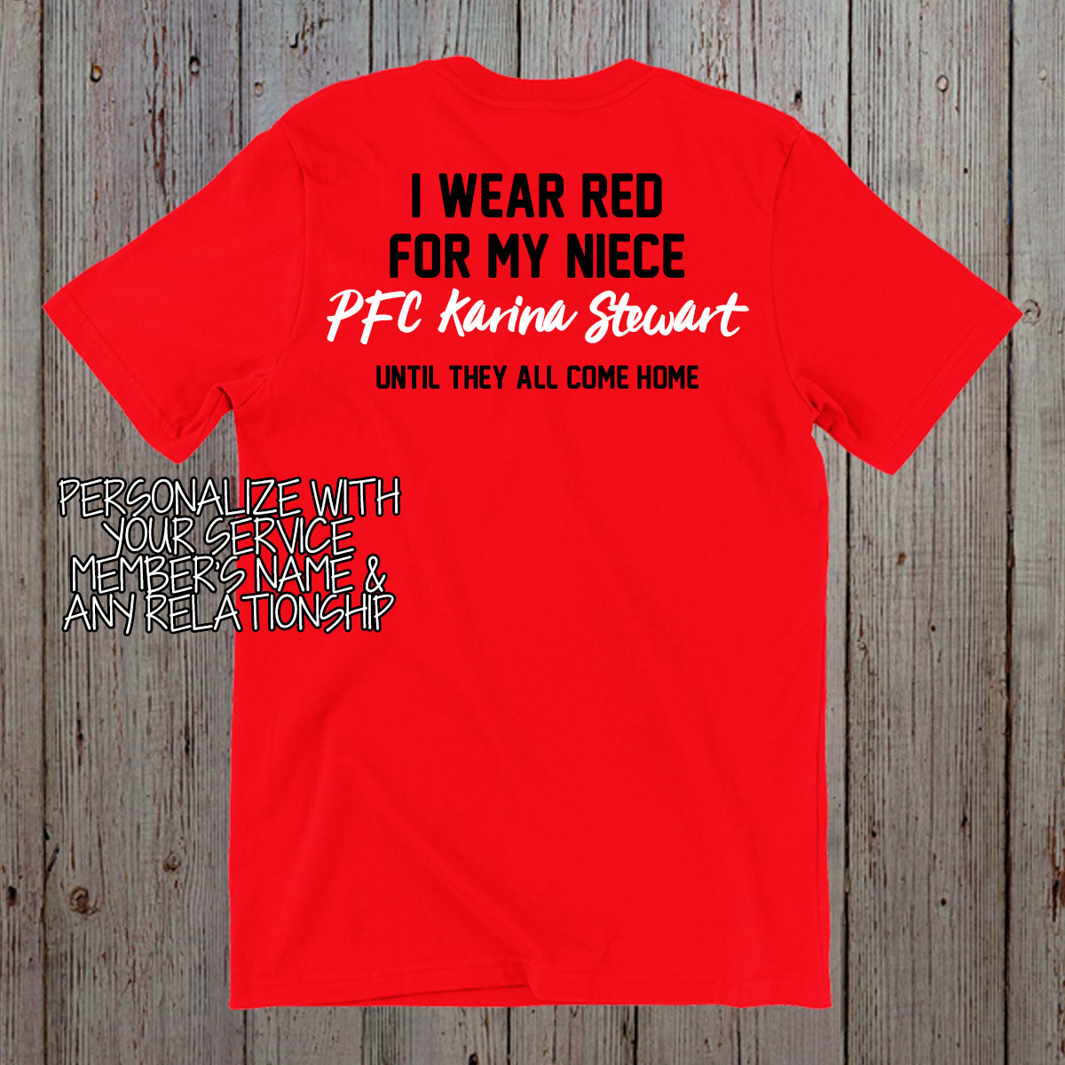 personalized Remember Everyone Deployed RED Friday shirt